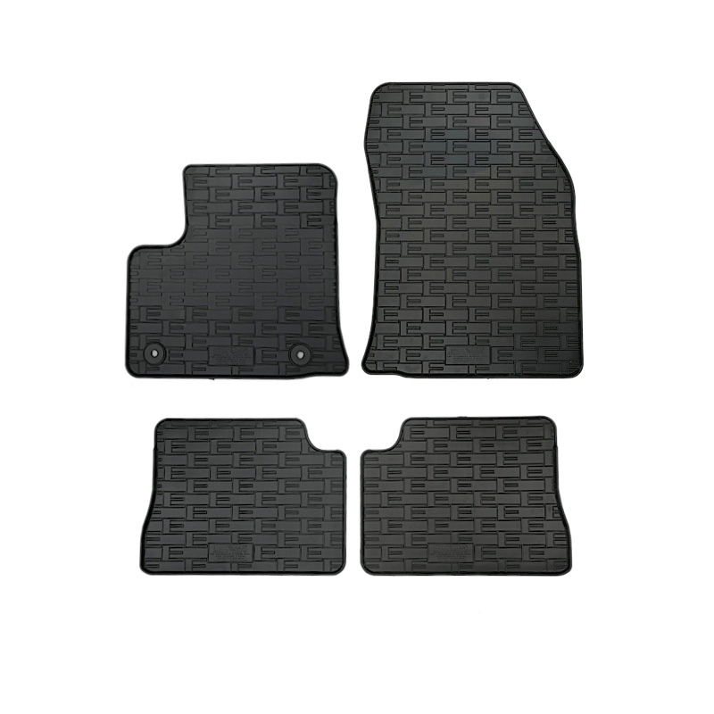 Set tapis de caoutchouc sur mesure pour Peugeot e-208 / Opel e-Corsa F / Citroën DS3 Crossback Electric 2019- / Lancia Ypsilon EV 2024- (4-pièces + points de fixage)