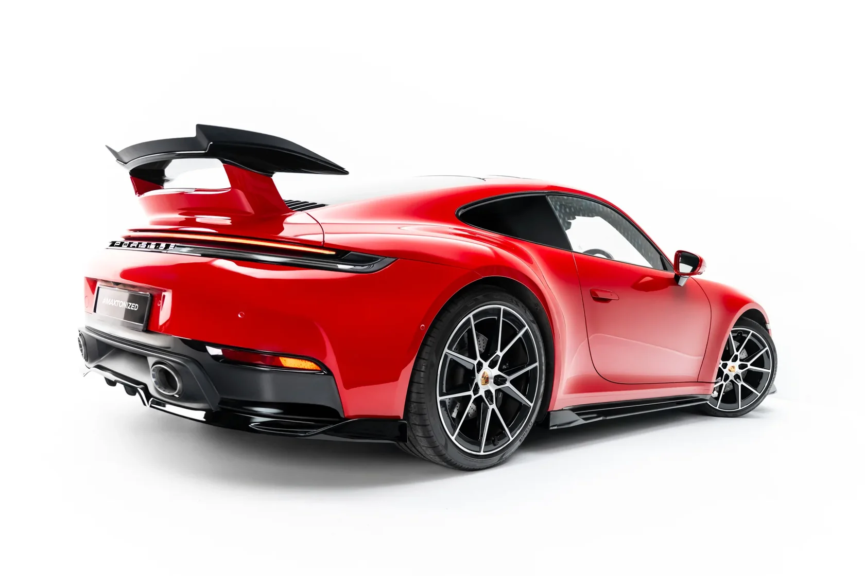 Bodykit passend voor Porsche 911 Carrera Aero 992 Facelift Glans Zwart – Maxton Design