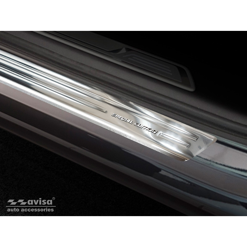 Seuils de portes inoxydable sur mesure pour Volkswagen Touareg III 2018- Incl. Facelift - 'Special Edition' - 4-pièces