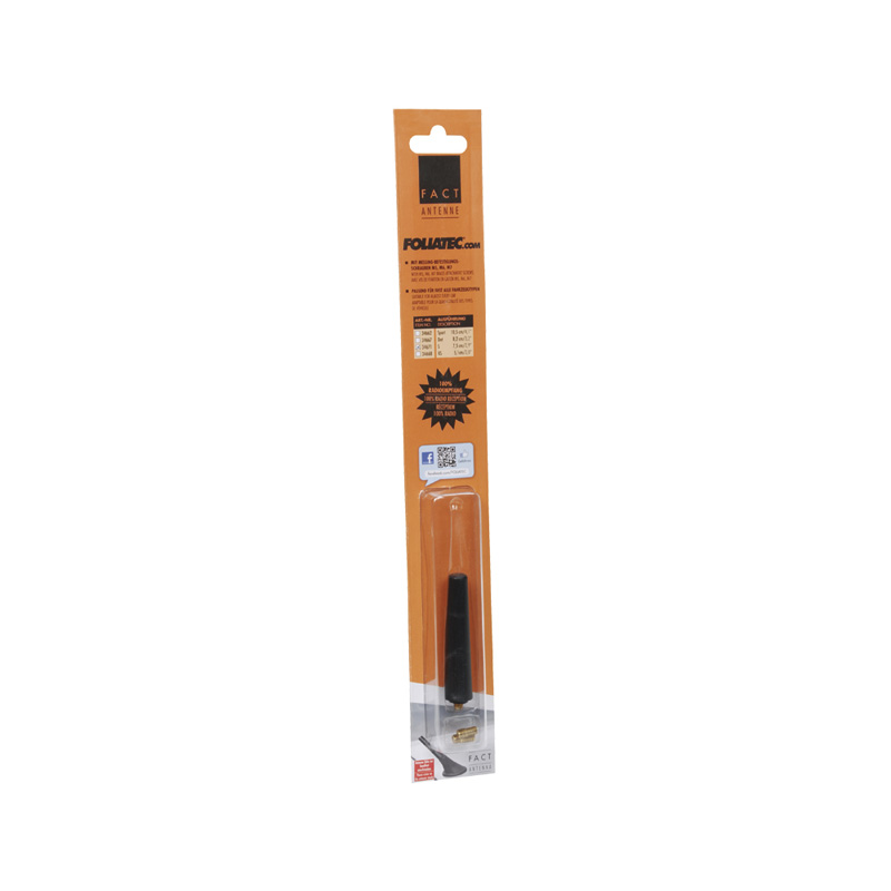 Foliatec FACT Antenne S - noir - Longueur = 7,5cm