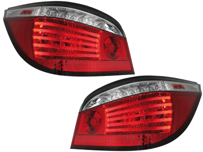 Feux arriere LED BMW E60 lim. rouges/blanc