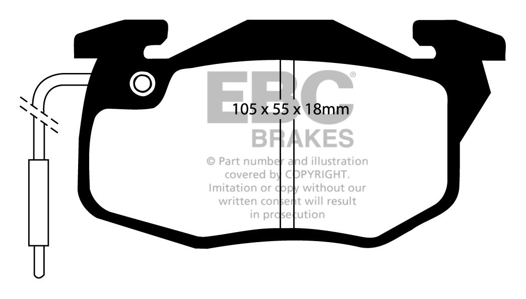 EBC Brakes RENAULT Espace 2.0 84-91 Remblokken voorzijde greenst