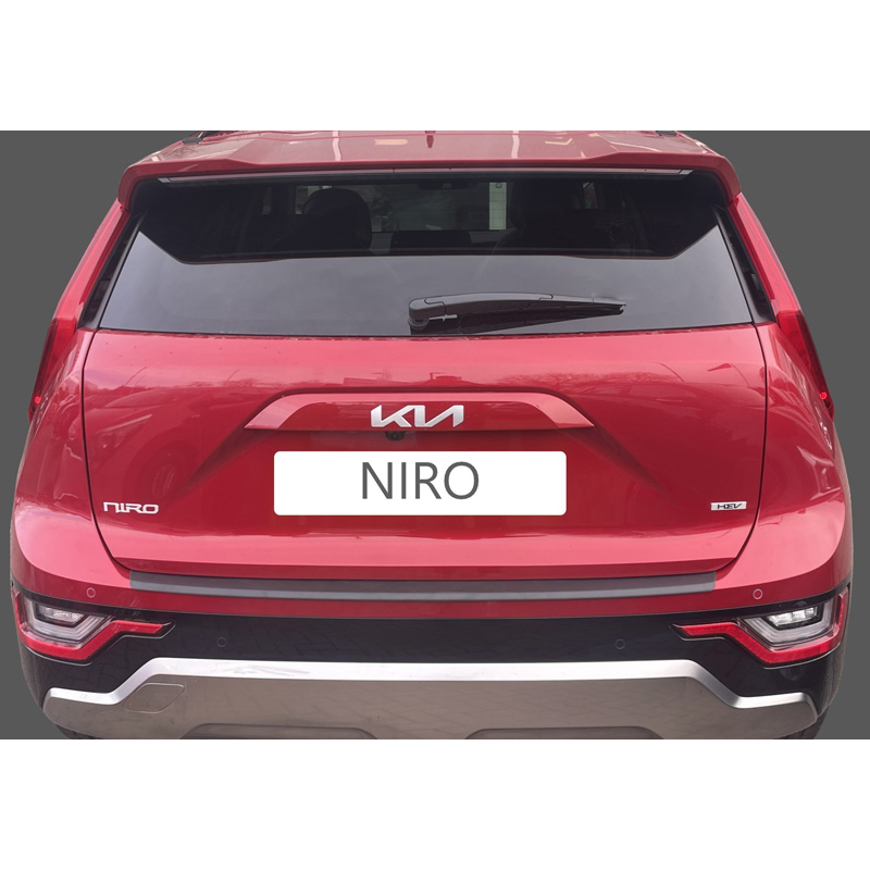 Protection de seuil arrière (ABS) sur mesure pour Kia Niro II 2022- Noir