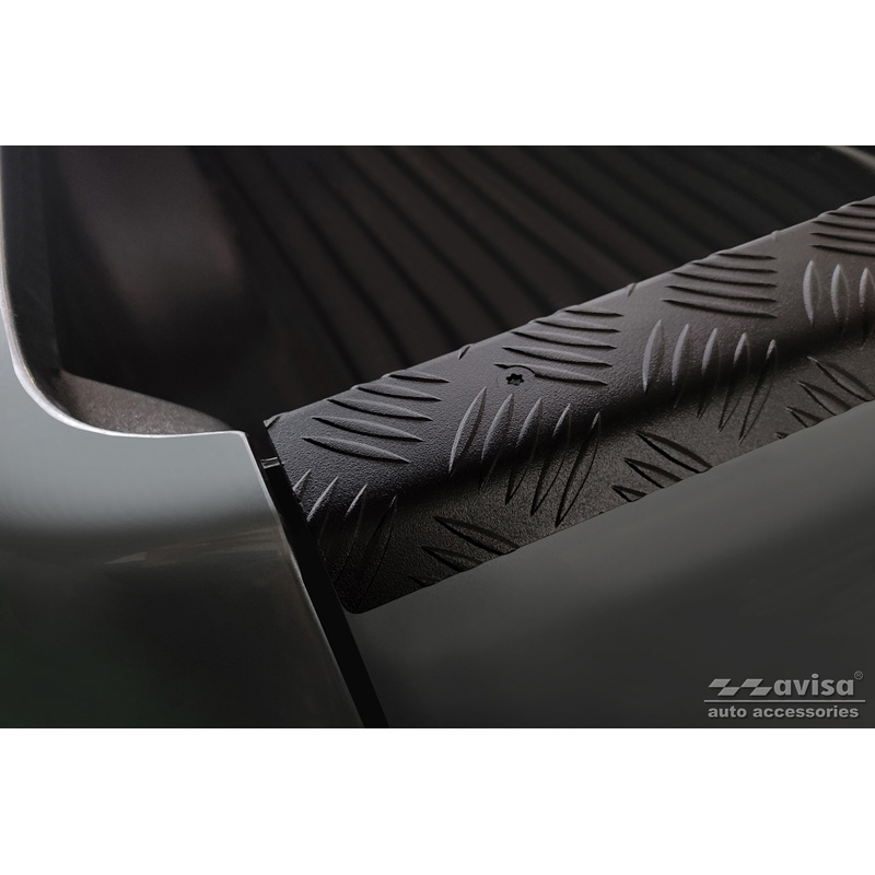 Protection de hayon arrière Pickup (aluminium) sur mesure pour Volkswagen Amarok 2010- Noir