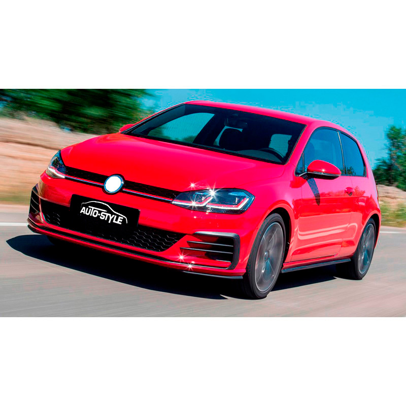 Pare-chocs avant sur mesure pour Volkswagen Golf VII Facelift 2017- 'GTi-Look' incl. Grilles & Feux anti-brouillard (PP)