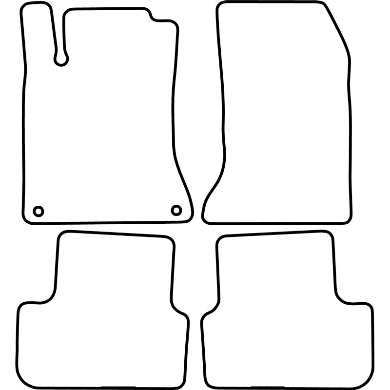 Set de tapis de sol en velours sur mesure pour Mercedes Classe-A W176 2012-