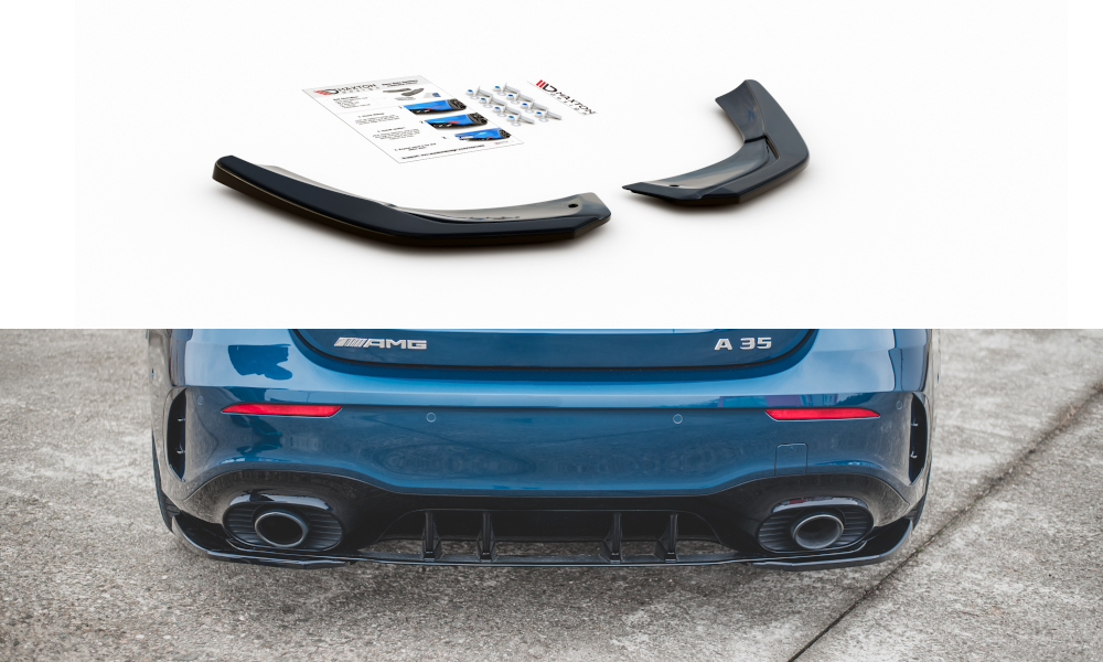 Diffusor Hoeken Mercedes A Klasse W177 A35 AMG Glans Zwart