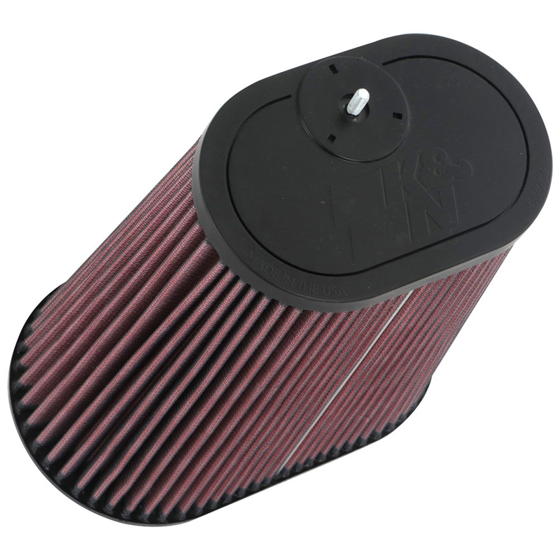 K&N Filtre à Air Universel Ovale/Conique 79mm raccordement double, 102mm x 159mm en haut, 229mm hauteur, avec goujon (RU-1012)