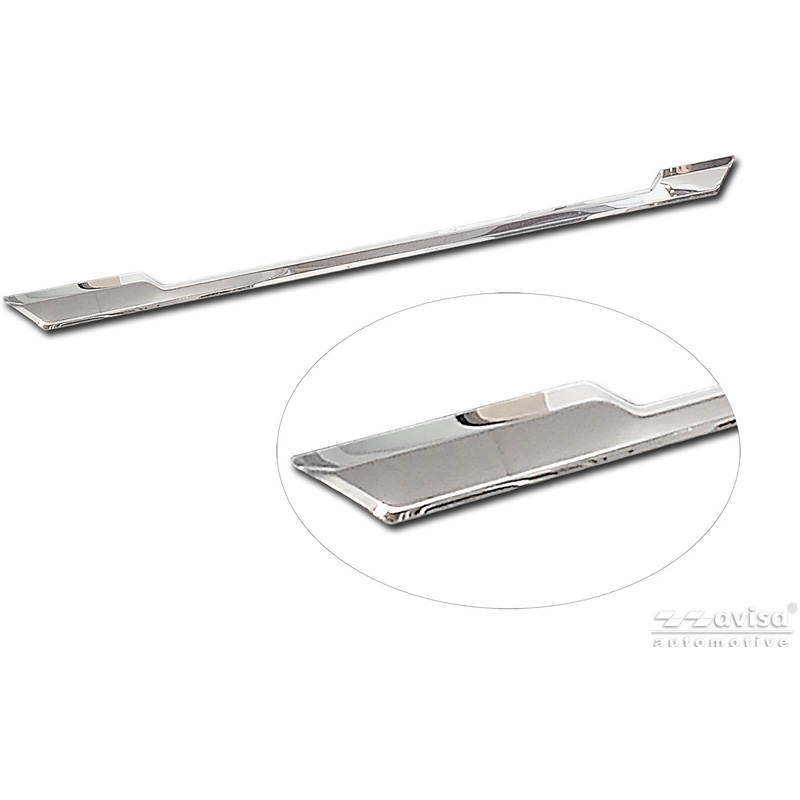 Avisa Revêtement d'habillage du hayon du coffre inox Chrome sur mesure pour Skoda Kamiq (NW4) 2019-2024 & Facelift 2024-