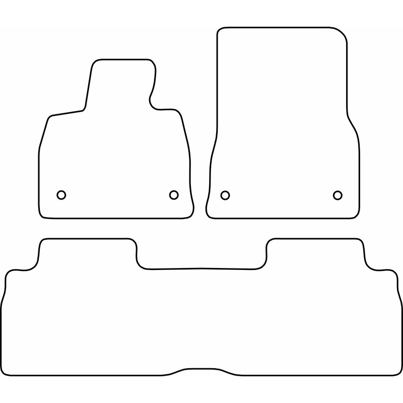 Set de tapis de sol en velours sur mesure pour BMW iX3 (NA5) 2025-