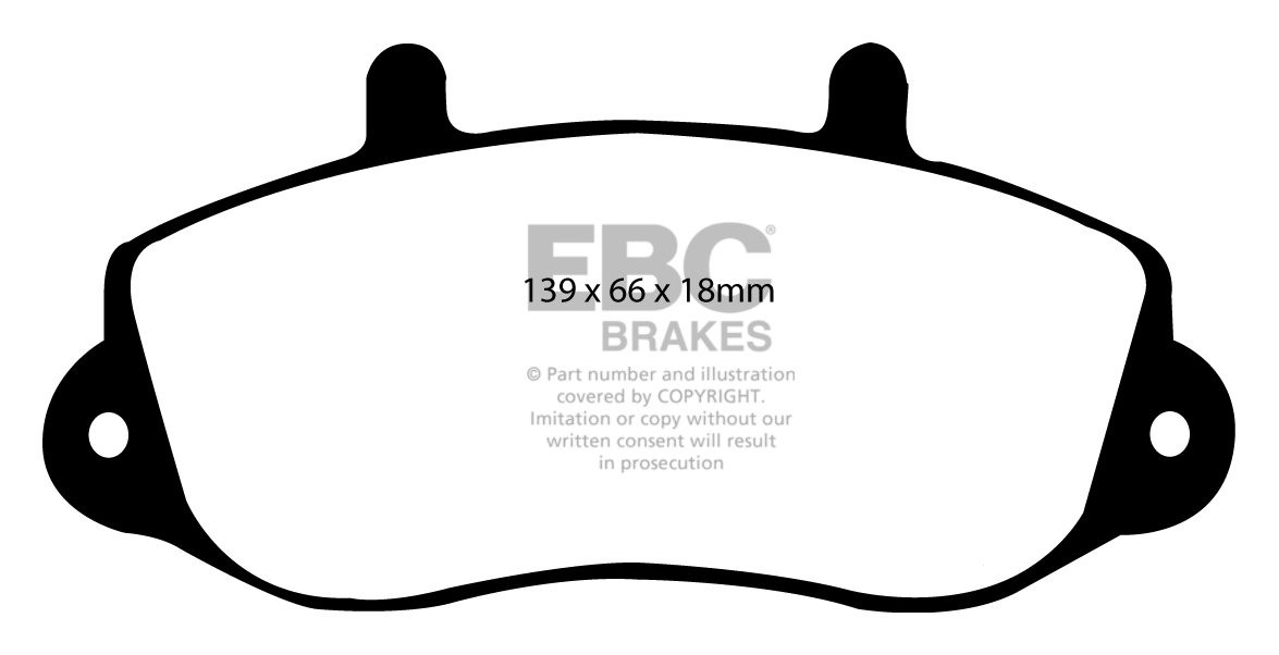 EBC Brakes OPEL Movano 1.9 D 2000-2010 Remblokken voorzijde
