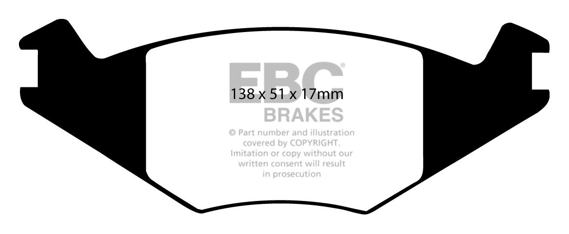 EBC Brakes VW Polo 86C 1.3 D 85-90 Remblokken voorzijde