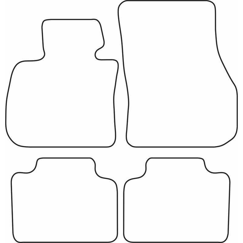 Set de tapis de sol en velours sur mesure pour BMW X1 (U11) 2022-