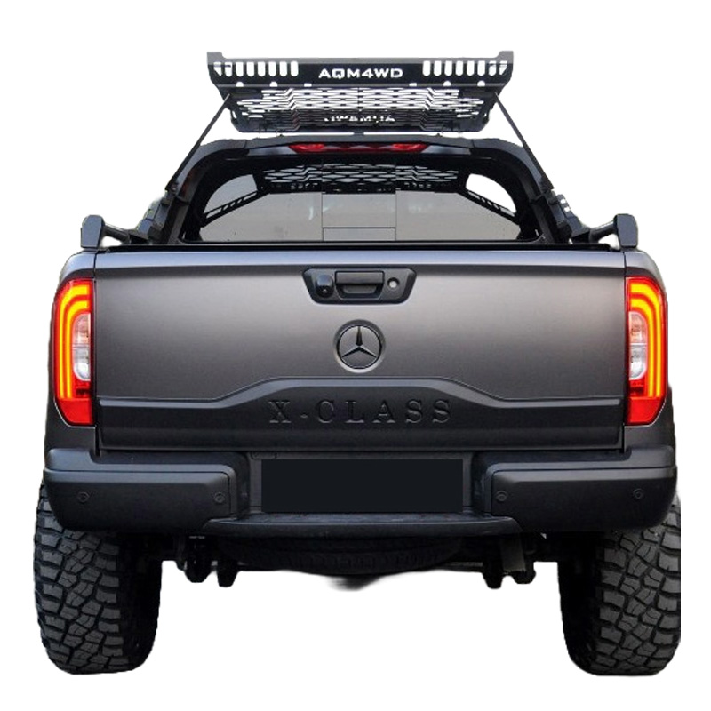 Protecteur de hayon sur mesure pour Mercedes Classe-X W470 2017- - Version 2 - Noir mat