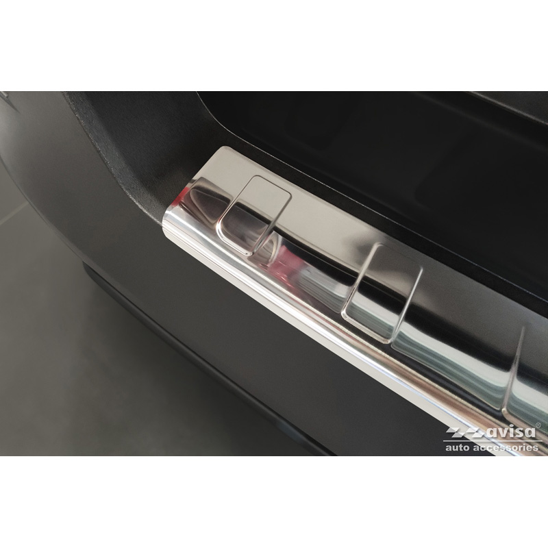 Protection de seuil arrière inox sur mesure pour Jeep Avenger incl. EV 2023- 'Ribs'