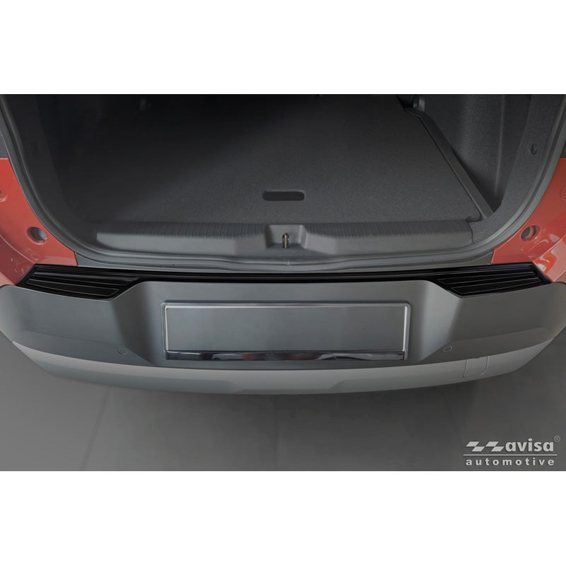 Avisa Protection de Seuil de Coffre Acier Inox sur mesure pour Opel Frontera (EV) 2024- - Noir