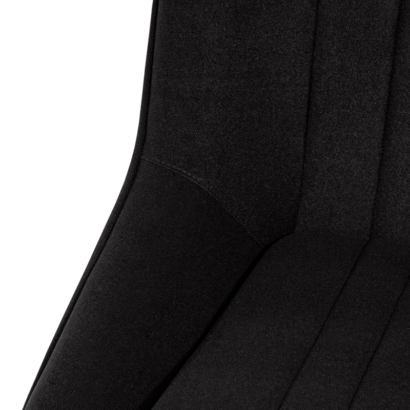Siège baquet 'Classic' - Noir - Dossier fixe + Appuie-tête - incl. glissières