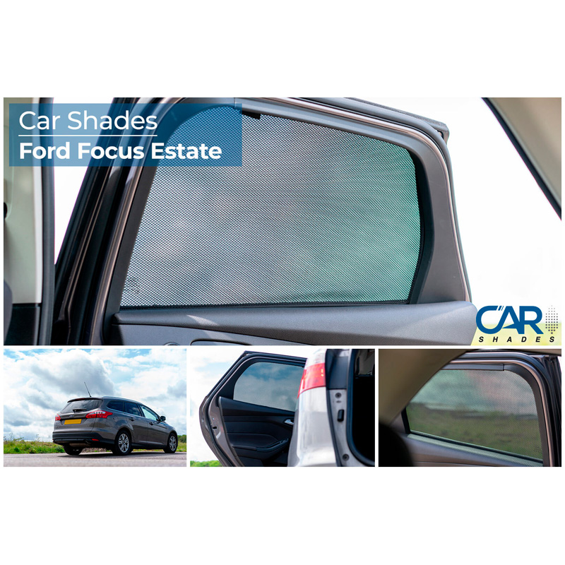 Set de Car Shades (portes arrières) sur mesure pour Ford Focus Wagon 2011-2018 (2-pièces)