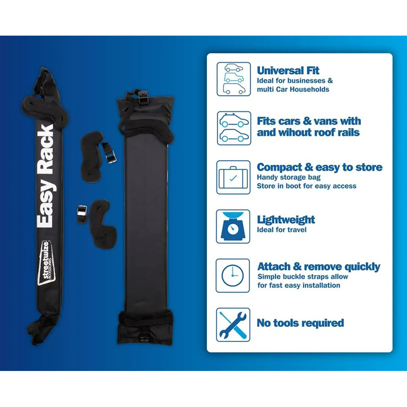 Jeu de barres de toit molles 'Easy Rack' universel