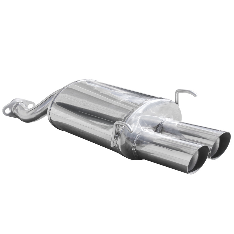 100% Inox Échappement Sport sur mesure pour Honda Jazz 1.4 (83cv) 2002- 2x76