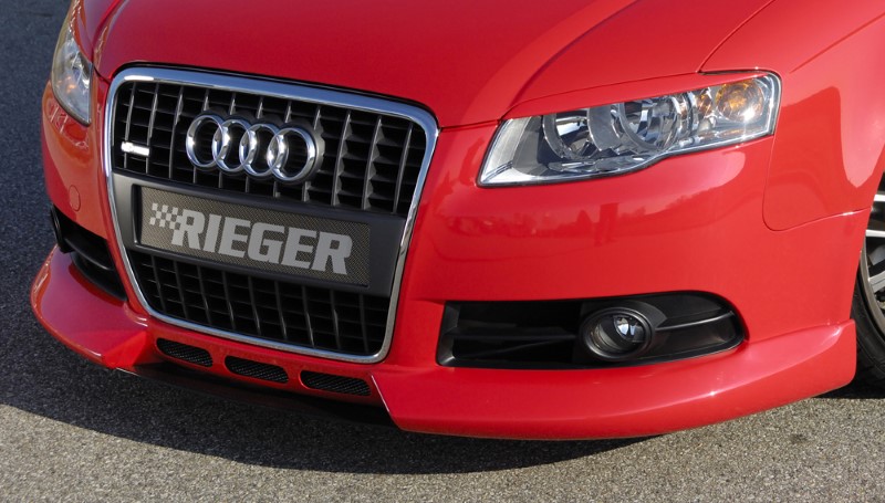 Spoilerlip met 3 extra air-intakes Audi A4 8E B7 11.04 Rieger