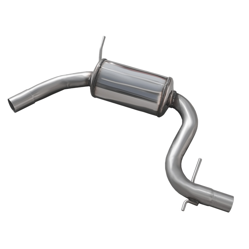 100% Inox Silencieux centrale sur mesure pour Volkswagen Golf VI 1.4 TSI 160cv 2009- Ø 55