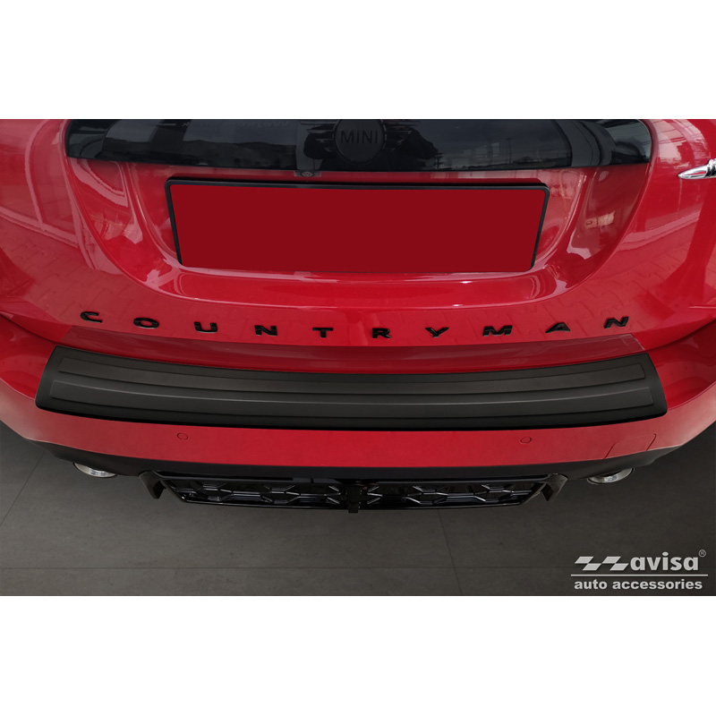 Protection de seuil arrière inox noir mat sur mesure pour Mini Countryman F60 FL 2020-2023