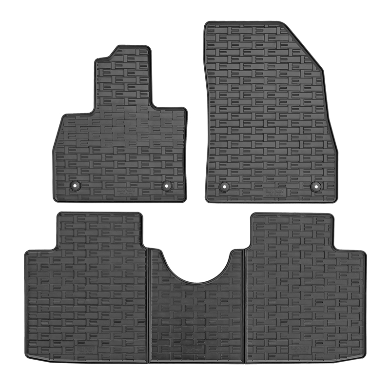 CIKCAR Set tapis de caoutchouc sur mesure pour Smart #5 EV 2024- (3-pièces + points de fixage)