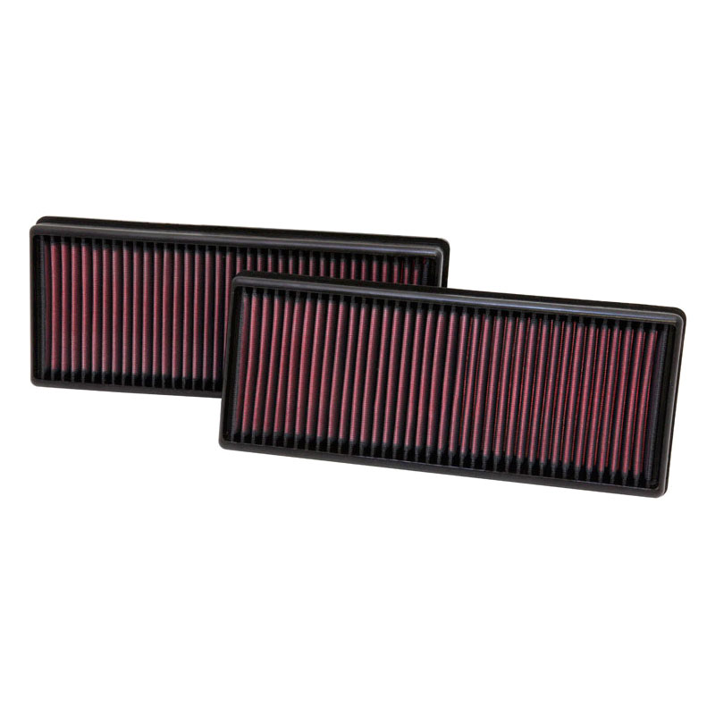 K&N Filtre à air de remplacement sur mesure pour Mercedes CL, CLS, E500, E550, E63, GL450, GL500, GL550, GL63 GLE, GLS, ML500, ML550, ML63, S500, S550, S63, SL500, SL550, SL63 (2 per box) (33-2474)