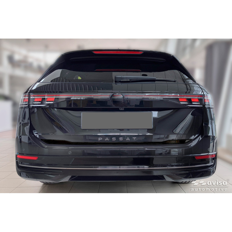Avisa Moulure de hayon en Inox Noir Chrome sur mesure pour Volkswagen Passat Variant (CJ5) 2024-