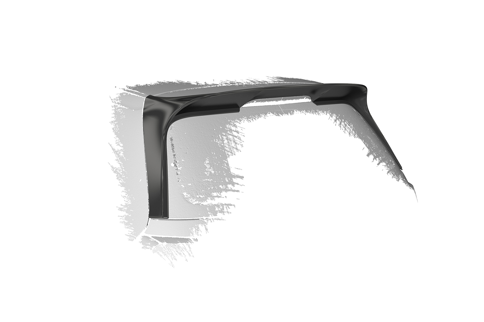 Spoiler Volkswagen Golf 7 Clubsport Look CSR Glans Zwart