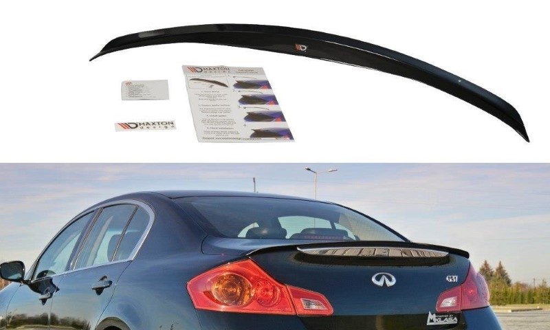 Spoilerkap Infiniti G37 Sedan Glanzend Zwart Maxton