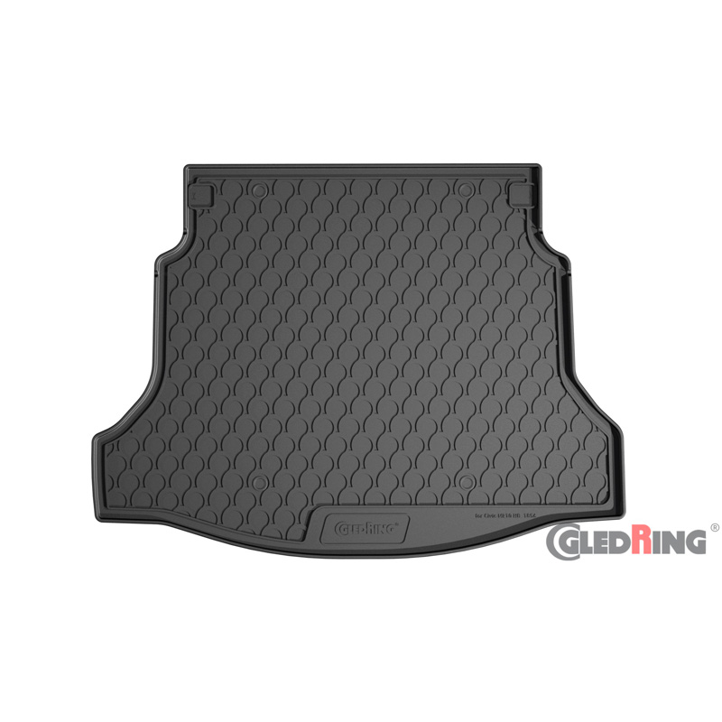 Coquille coffre-arrière Rubbasol (caoutchouc) sur mesure pour Honda Civic X HB 5-portes 2017-2022 (Sol en bas)