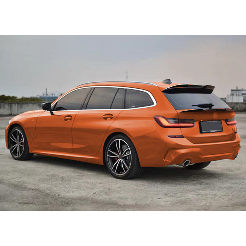 Becquet de toit (Spoiler Cap) sur mesure pour BMW Série 3 G21 Touring 2019- (ABS Noir Luisant)