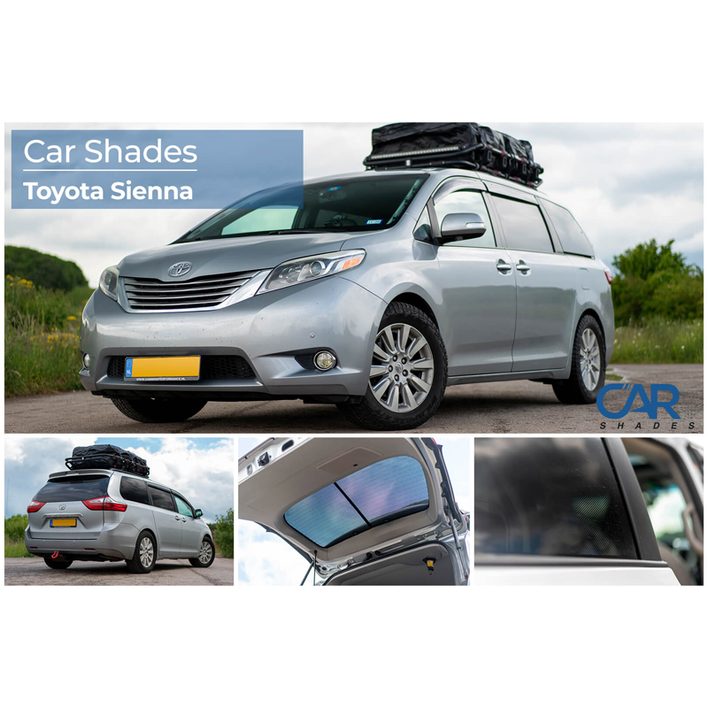 Set de Car Shades sur mesure pour Toyota Sienna (XL30) 2011-2020 (6-pièces)