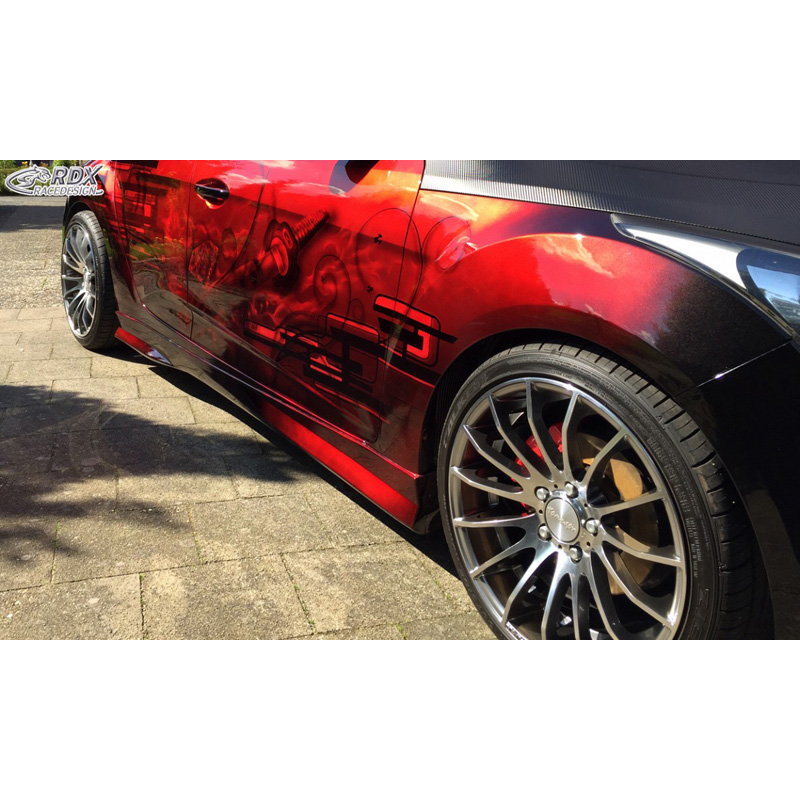Jupes latérales sur mesure pour Hyundai Veloster (FS) 2011- (ABS)