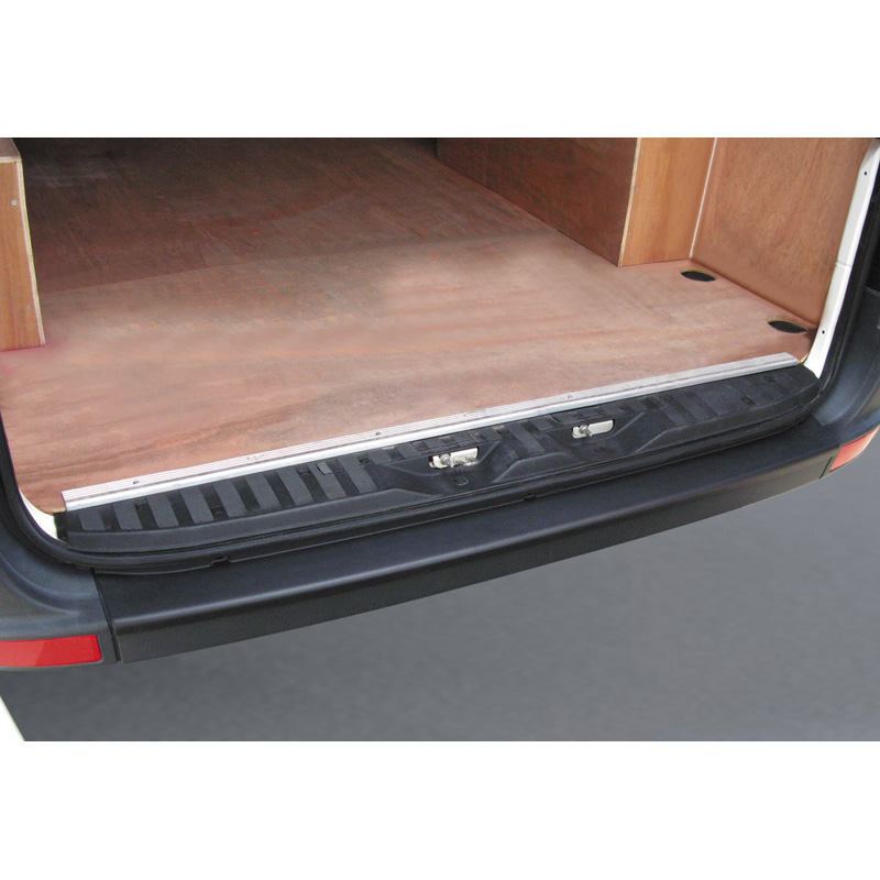 Protection de seuil arrière (ABS) sur mesure pour Volkswagen Crafter & Mercedes Sprinter 2006-2017 Noir