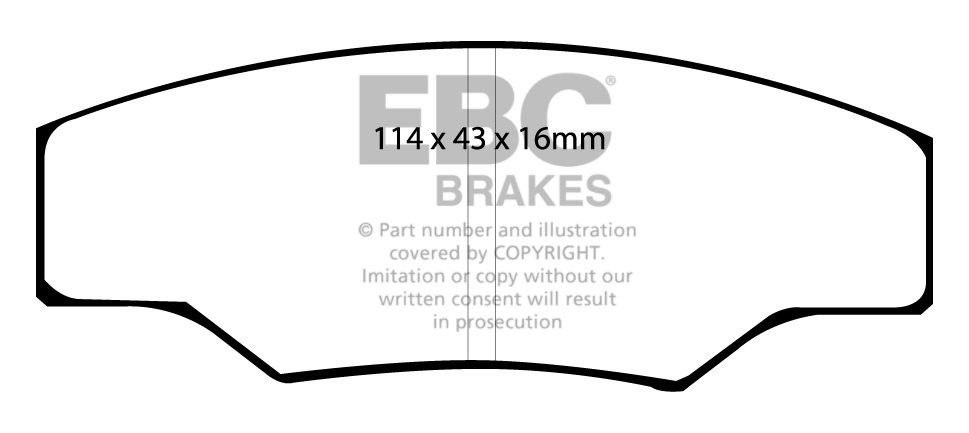 EBC Brakes CATERHAM C21 1.6 96-2000 Remblokken voorzijde greenst