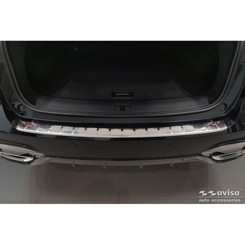 Protection de seuil arrière inox sur mesure pour MG (E)HS Facelift 2020-2023 & Facelift 2023-2024 'British Flag'