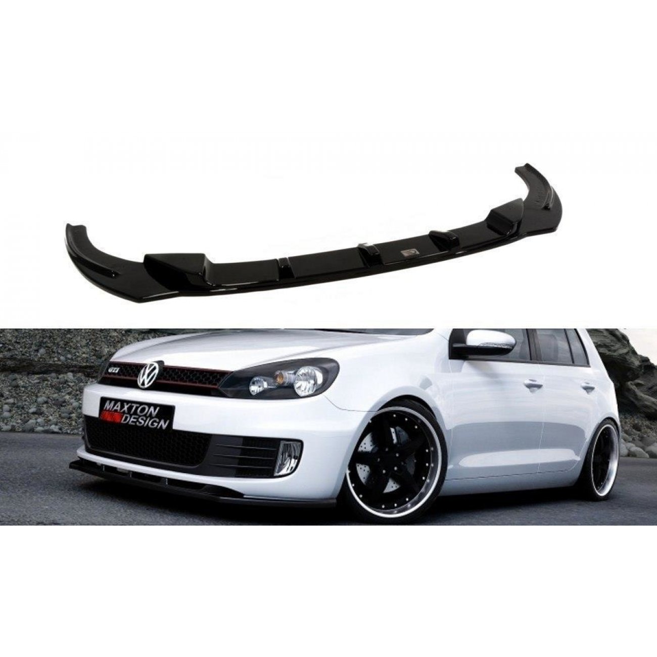 Voorspoiler VW Golf VI GTI GTD Carbon look