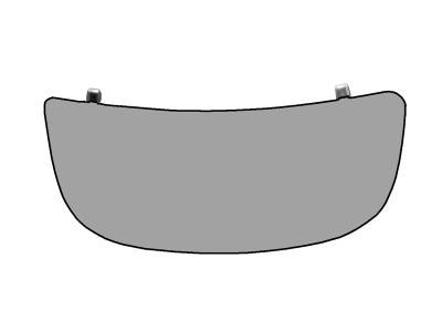 spiegelglas, onder, links Renault Trafic, 2001-2006