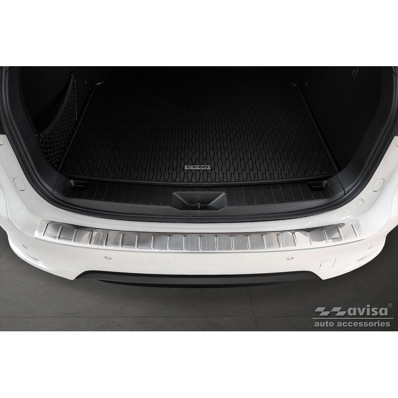 Protection de seuil arrière sur mesure pour Mazda CX-60 (KH) 2022- 'Ribs'