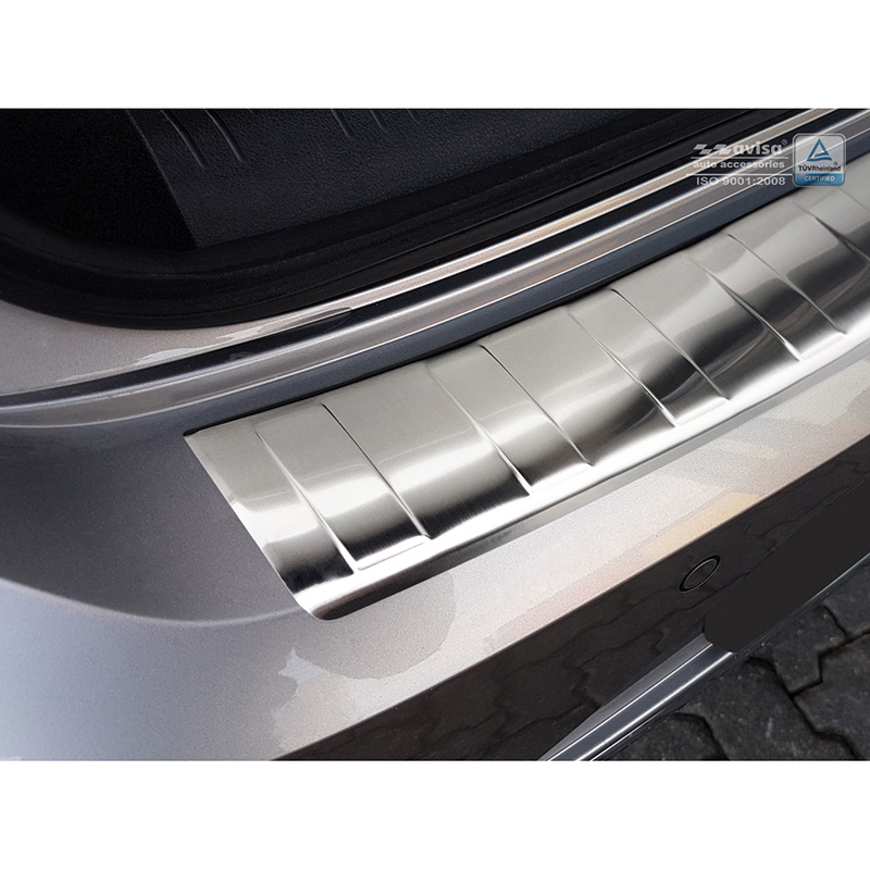 Protection de seuil arrière inox sur mesure pour Volkswagen Arteon 2017- 'Ribs'