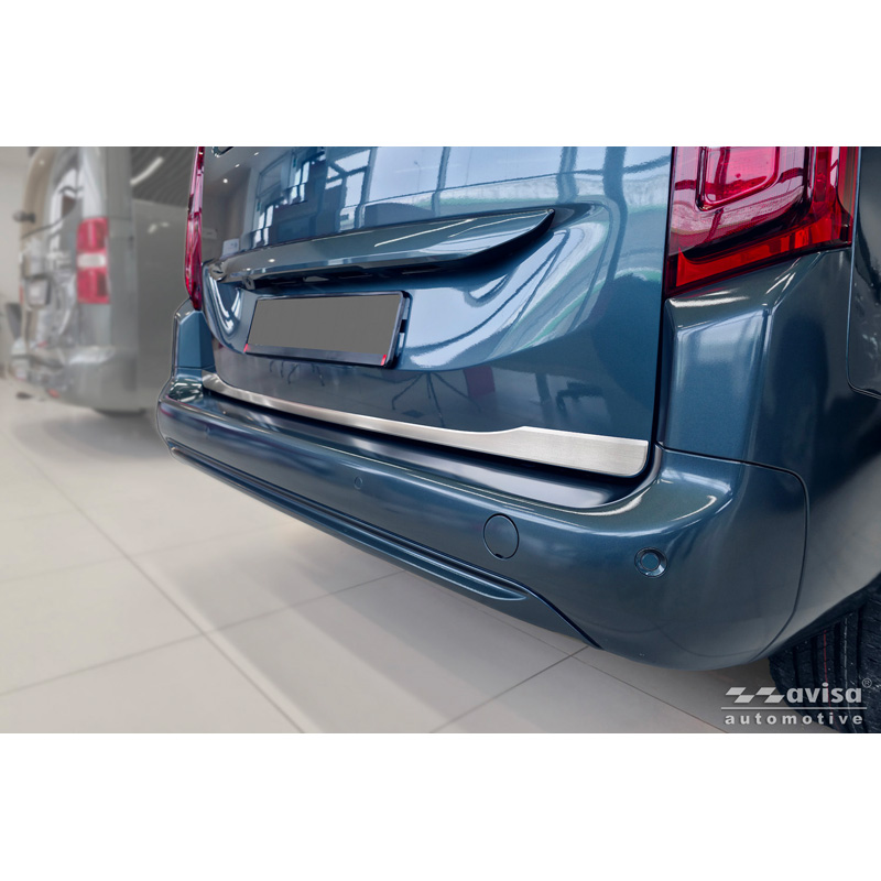 Avisa Revêtement d'habillage du hayon du coffre inox brossé sur mesure pour Toyota Proace City Verso 2019-2024 & Facelift 2024-