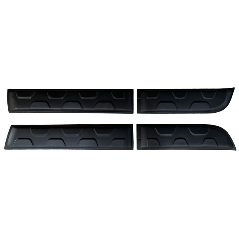 Jeu de baguettes de porte sur mesure pour Dacia Duster I 2010-2017 (Off-Road) (sans marquage Duster) - Noir mat