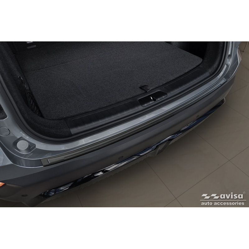 Protection de seuil arrière inox noir mat sur mesure pour BAIC Beijing 5 (X55) II 2023-