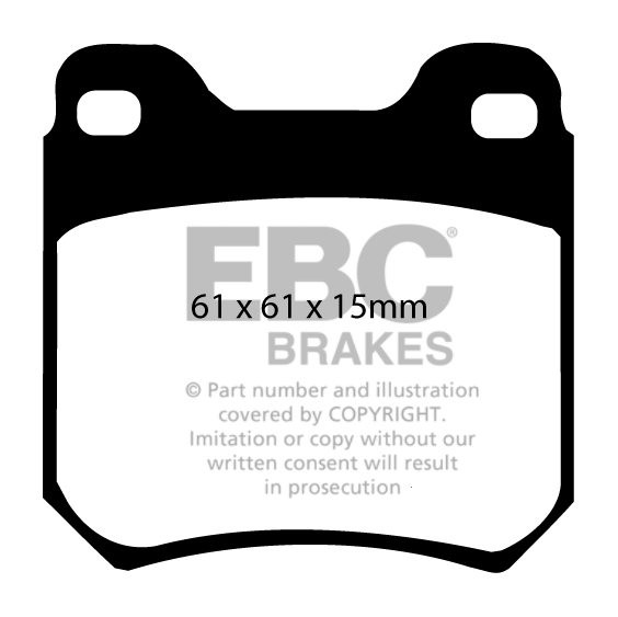 EBC Brakes OPEL Senator 3.0 24v 89-94 Remblokken achterzijde gre