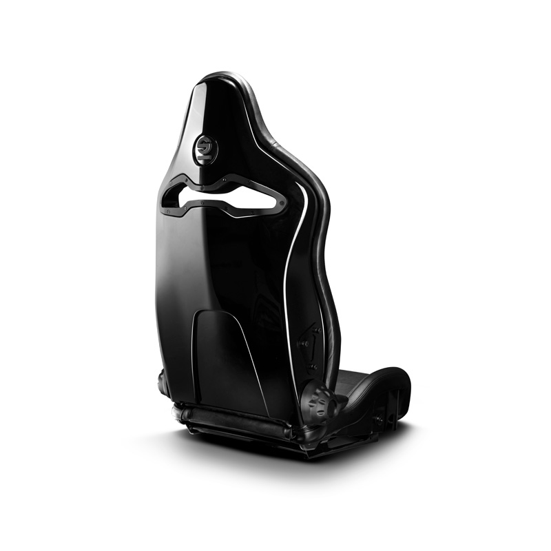 Sparco Siège Baquet SP-R - Skaï/Microfibre Noir + Dossier en PRV - Réglable