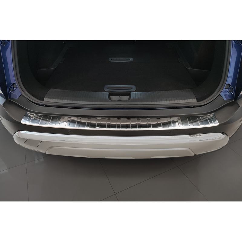 Protection de seuil arrière inox sur mesure pour Nissan X-Trail IV (T33) 2021- 'Ribs'
