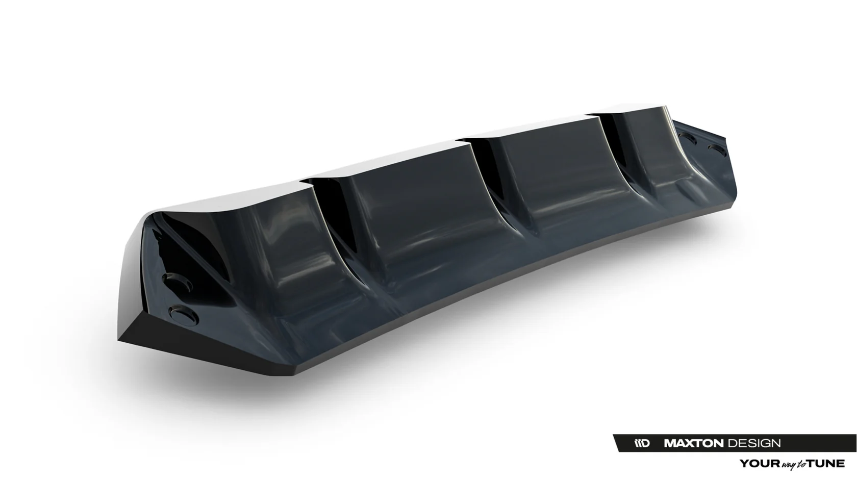 Diffuser passend voor BMW M5 F90/F90 Facelift Maxton Glans Zwart